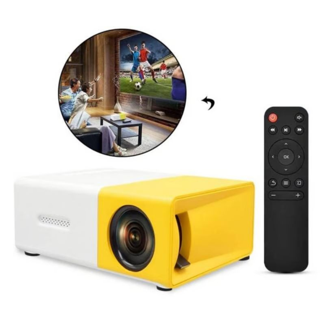 MINI PROYECTOR AMARILLO YG300 PORTATIL - Últimas unidades con un 40% OFF