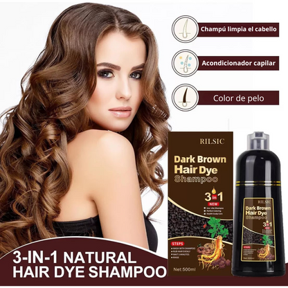 EL ÚNICO 3 EN 1 - Limpia, Alisa y Colorea el Cabello - HAIR DYE 500ml - SOLO HOY 40%OFF