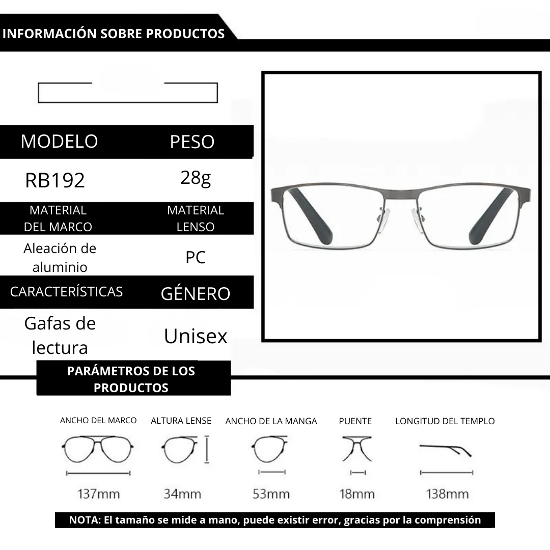 Gafas Bifocales 3 en 1  - Lectura/Computación/Descanso - SOLO HOY 35% OFF