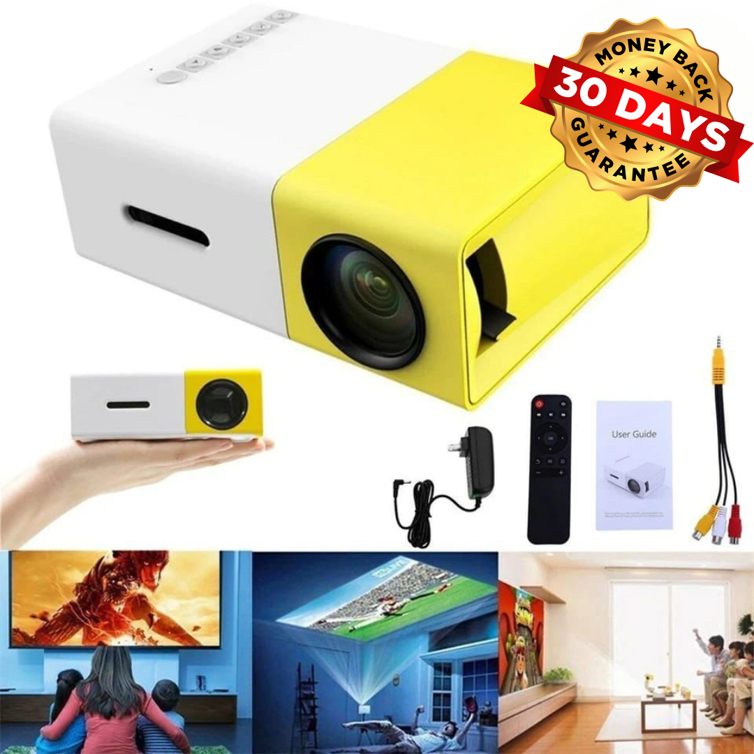 MINI PROYECTOR AMARILLO YG300 PORTATIL - Últimas unidades con un 40% OFF