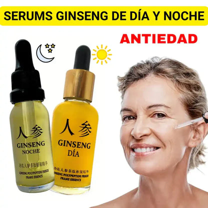 TRATAMIENTO COMPLETO de día y de noche - GINSEN™ Serum Antiedad